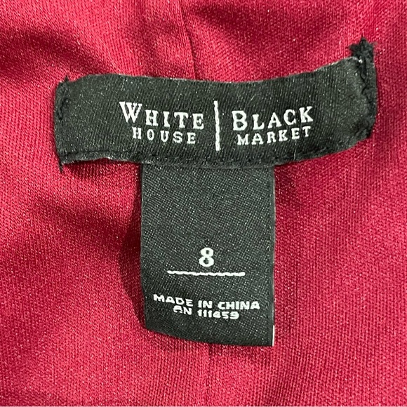 White House Black Market Burgundy Dress - Picture 5 of 7